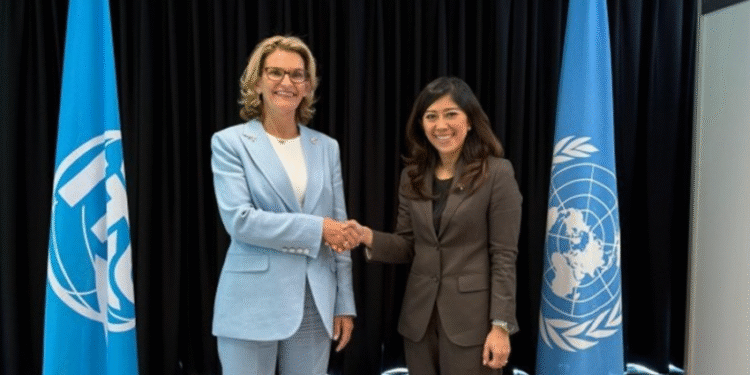 Sekretaris Jenderal International Telecommunication Union Doreen Bogdan-Martin memberikan apresiasi kepada Indonesia melalui surat resmi kepada Menteri Komunikasi dan Digital Meutya Hafid