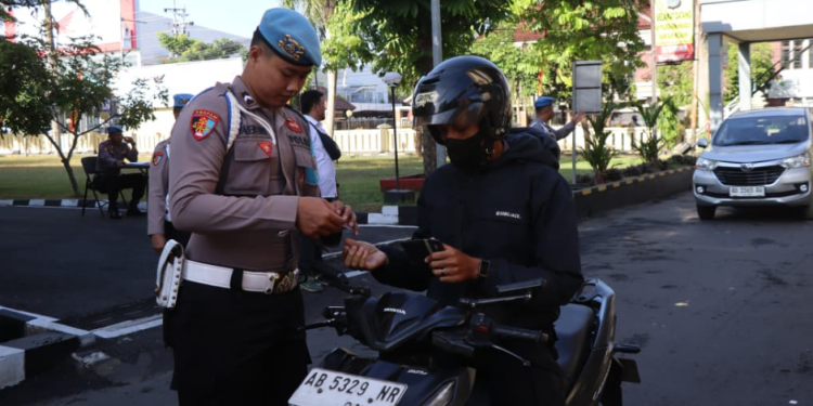 Sie Propam Polres Gunungkidul Gelar Razia Gaktiblin, Tekankan Disiplin Personel
