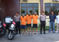 Tiga tersangka kasus pencurian dengan kekerasan di Kulon Progo diamankan bersama barang bukti dua sepeda motor oleh Polres Kulon Progo