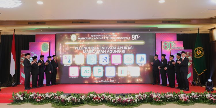 Mahkamah Agung Rayakan HUT ke-80, Luncurkan 13 Inovasi Digital Peradilan