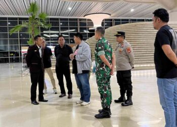 Bupati Kulon Progo bersama jajaran TNI, Polri, dan Pemda melakukan patroli gabungan di Bandara Yogyakarta International Airport guna memastikan keamanan dan ketertiban wilayah tetap kondusif, Minggu (31/8/2025) malam.