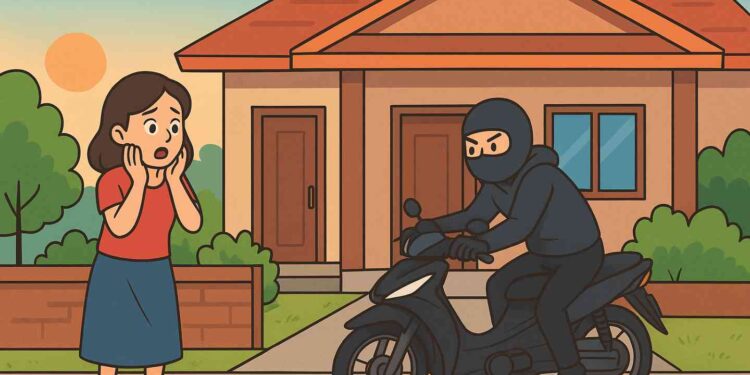 Ilustrasi Pencurian gambar