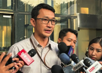 Juru Bicara Komisi Pemberantasan Korupsi Budi Prasetyo memberikan keterangan di Gedung Merah Putih KPK, Jakarta