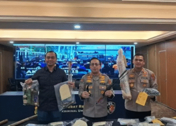 Kabid Humas Polda Metro Jaya Kombes Pol Ade Ary saat jumpa pers di Jakarta