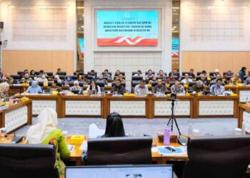 Kementerian Ekonomi Kreatif dalam Rapat Kerja dengan Komisi VII DPR RI, Jakarta, Kamis (04/09/2025).
