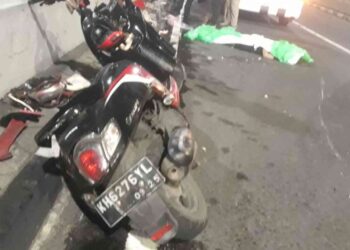 Kondisi Pasca kecelakaan di Jembatan Lempuyangan