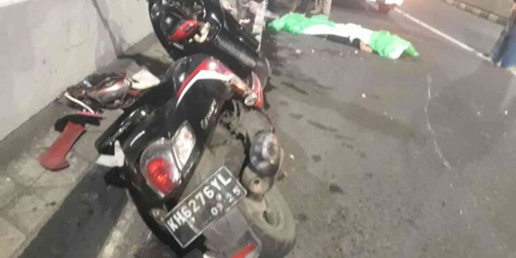 Kondisi Pasca kecelakaan di Jembatan Lempuyangan