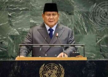 Presiden Prabowo Subianto berpidato dalam acara Konferensi Tingkat Tinggi (KTT) mengenai Palestina dan solusi dua negara di Markas PBB, New York