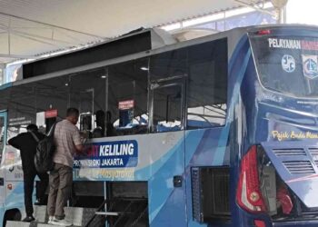 Situasi layanan samsat keliling Jakarta Selatan di Polda Metro Jaya