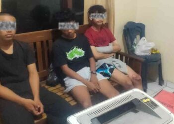 Tiga Remaja Bonceng Tiga Diamankan Warga Usai Terjatuh di Kasongan Bantul