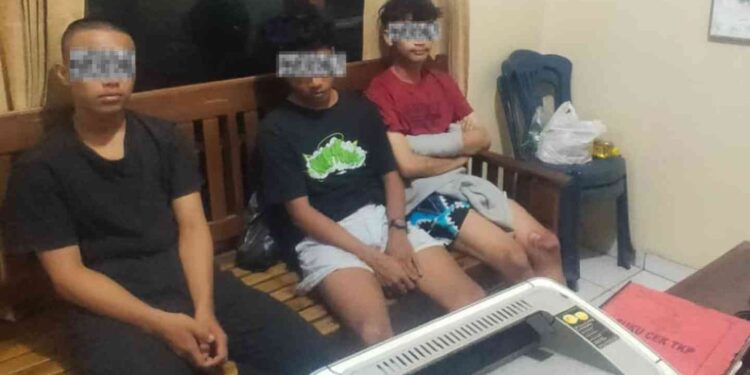 Tiga Remaja Bonceng Tiga Diamankan Warga Usai Terjatuh di Kasongan Bantul