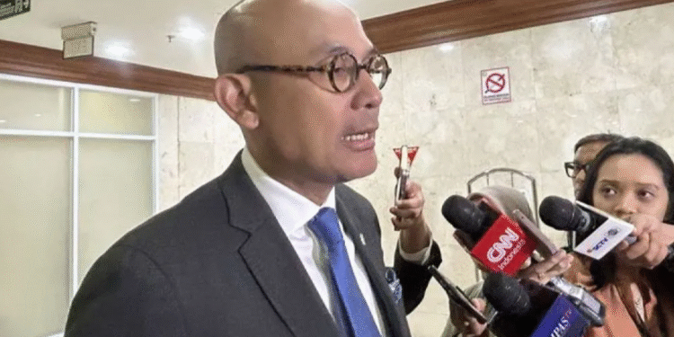 Wakil Menteri Luar Negeri (Wamenlu) Indonesia Arrmanatha C. Nasir berbicara