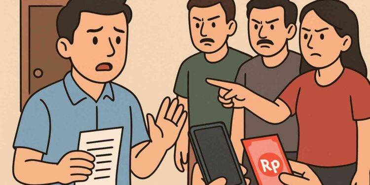 Ilustrasi dugaan kasus pemerasan di Banguntapan