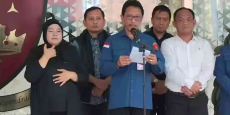 Direktur Penyidikan pada Jaksa Agung Muda Bidang Tindak Pidana Khusus (Jampidsus) Kejagung Nurcahyo Jungkung Madyo saat menggelar konferensi pers di Gedung Jampidsus Kejagung, Jakarta, Kamis (4/9/2025)/ SC Video Kejaksaan.