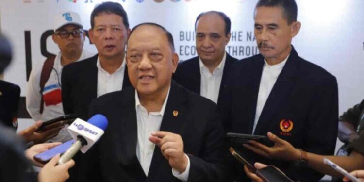 Indonesia Sport Synergy Summit (ISSS) 2025 resmi dibuka Ketua Umum KONI Pusat, Letjen TNI (Purn) Marciano Norman, di Jakarta International Convention Center (JICC) Senayan, Jumat (5/9/2025). /hHumaa KONi Pusat