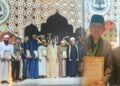 Qari muda asal Bogor, Jawa Barat, Muhammad Reza Maulana Nurdin, berhasil meraih Juara II pada Musabaqah Tilawatil Quran (MTQ) Internasional yang menjadi bagian dari Pertemuan Pimpinan Komunitas Muslim Negara-negara BRICS di Rio de Janeiro, Brasil. (Foto Humas Kementerian Agama)