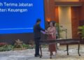 Sri Mulyani Indrawati dan Purbaya Yudhi Sadewa Lakukan Sertijab Foto: Istimewa