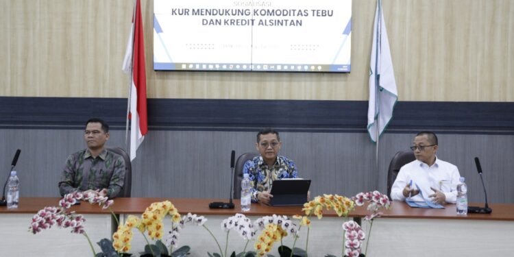 Keterangan pers Kemenko Perekonomian tentang Sosialisasi KUR Mendukung Komoditas Tebu dan Kredit Alsintan. (Foto: Humas Ekon)