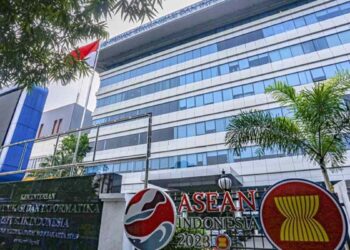 Kemkomdigi Akan Rilis Regulasi Standar Kegiatan Usaha dan Standar Produk atau Jasa : Gedung kantor Kemkomdigi Jakarta (foto: Agus Siswanto/KPM Kemkomdigi)