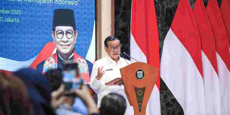 Sosialisasi Kredit Program Perumahan “Membangun Hunian, Menggerakkan Usaha, Memajukan Indonesia” di Balai Agung, Balai Kota Jakarta, Rabu (10/9/2025). (Foto: Pemprov DKI Jakarta)