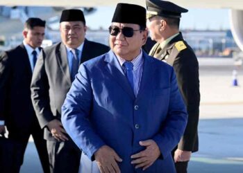 Presiden Prabowo Subianto tiba di Bandara John F. Kennedy, New York, Amerika Serikat, Sabtu (20/9/2025) waktu setempat. (Foto: Tim Media Kepresidenan)
