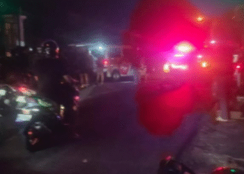 kecelakaan tabrakan motor vs motor di perempatan Madukismo bantul depan masjid aceh