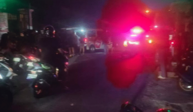 kecelakaan tabrakan motor vs motor di perempatan Madukismo bantul depan masjid aceh