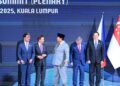 Presiden Republik Indonesia, Prabowo Subianto, menghadiri sesi pleno Konferensi Tingkat Tinggi (KTT) ke-47 ASEAN yang digelar di Kuala Lumpur Convention Centre (KLCC), Malaysia, pada Minggu (26/10/2025). (Foto: BPMI Setpres)