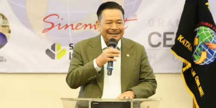 Wamenko Kumham Imipas Otto Hasibuan dalam Rapat Kerja Nasional Ikatan Wartawan Online (Rakernas IWO) di Jakarta, Rabu (22/10/2025). (Foto: Istimewa)