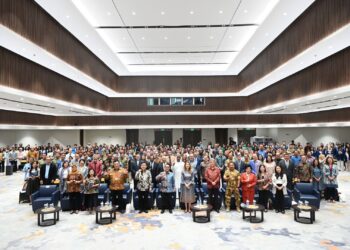 Kementerian Luar Negeri RI bersama Perserikatan Bangsa-Bangsa (PBB) di Indonesia bersama-sama memperingati 75 tahun keanggotaan Indonesia di PBB dan 80 tahun berdirinya PBB di Jakarta, Jumat (24/10/2025). (Foto: Kemlu RI)