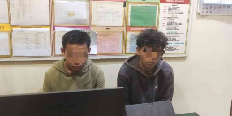 Dua Remaja di Amankan Diduga Lempar Batu ke Pengendara Motor