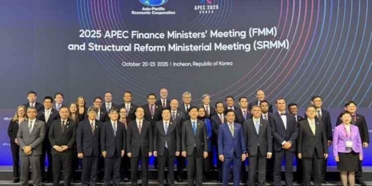 Pertemuan tahunan Menteri Keuangan Asia-Pacific Economic Cooperation (APEC) berlangsung di Incheon, Korea Selatan, pada 21–22 Oktober 2025. (Foto: Dok. Kemenkeu RI)