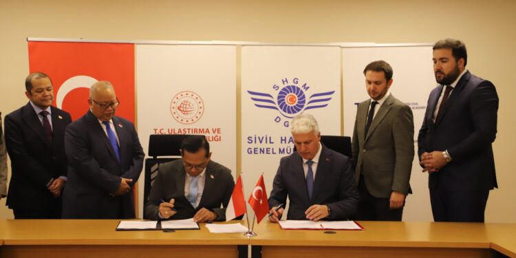 Direktorat Jenderal Perhubungan Udara, Kementerian Perhubungan menyambut baik hasil konsultasi hubungan udara bilateral antara Indonesia dan Turki yang berlangsung pada 22–23 Oktober 2025 di Istanbul-Turki./Foto Humas Kemenhub