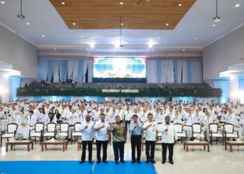 kegiatan Rapat Koordinasi Sinkronisasi Program dan Kegiatan Kementerian/Lembaga Pemerintah Non Kementerian dengan Pemerintah Daerah Tahun 2025, yang digelar di Kampus Institut Pemerintahan Dalam Negeri (IPDN) Jatinangor, Sumedang, Jawa Barat. (Foto Humas BPJPH)