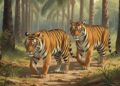 Ilustrasi Gambar Harimau Sumatera