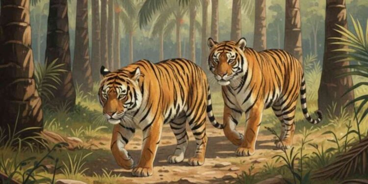 Ilustrasi Gambar Harimau Sumatera