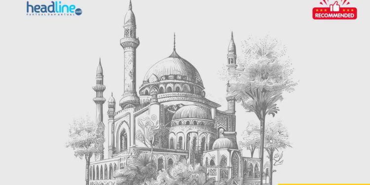 Ilustrasi gambar masjid