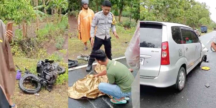 Kecelalaan lalu lintas di Jalur Jalan Lintas Selatan (JJLS) Saptosari tepatnya di Padukuhan Mojosari, Kalurahan Monggol, Kapanewon Saptosari, Gunungkidul