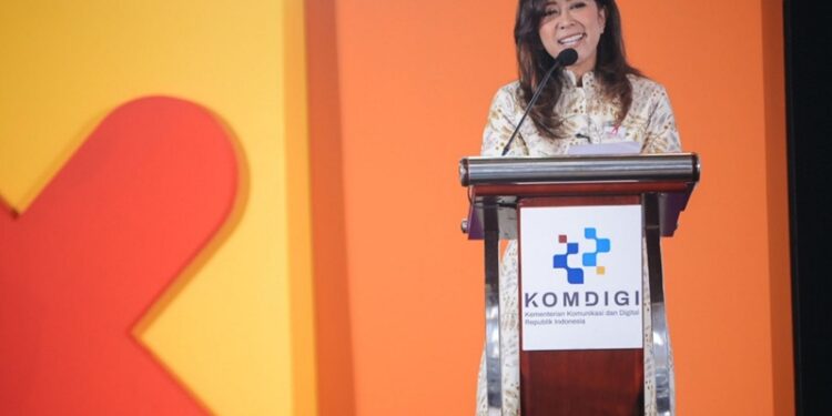 Satu Tahun Prabowo-Gibran: Kesenjangan Digital Indonesia kian Menyempit : Menkomdigi Meutya Hafid (foto: Humas Kemkomdigi)
