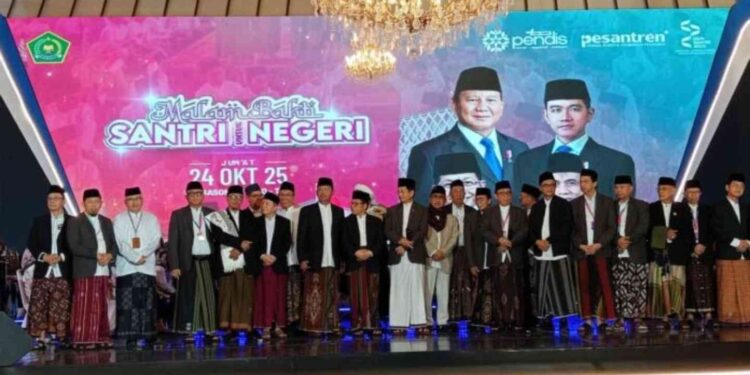Malam Bakti Santri untuk Negeri yang digelar oleh Direktorat Jenderal Pendidikan Islam Kemenag di Taman Mini Indonesia Indah (TMII), Jakarta