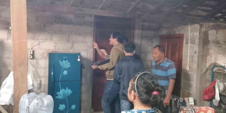 Petugas Kepolisian sedang melakukan penyelidikan kasus pencurian di Bantul