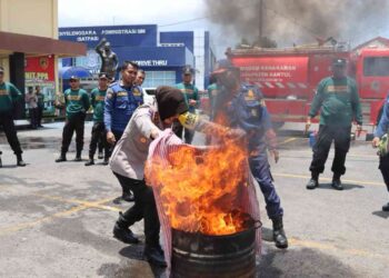Tingkatkan Kesiapsiagaan, Polres Bantul Beri Pelatihan Penanggulangan Bencana untuk Anggota