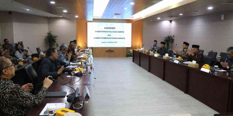 Menyongsong pelaksanaan Ibadah Haji 2026, Komisi Pemberantasan Korupsi (KPK) menegaskan pentingnya transparansi dan akuntabilitas dalam seluruh proses penyelenggaraan haji. (Foto; Dok KPK)