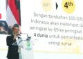 Menteri ESDM Bahlil Lahadalia memberikan pemaparan saat menjadi pembicara pada Indonesia International Sustainability Forum (ISF) 2025 di Jakarta Convention Center (JICC) Senayan, Jakarta, Jumat (10/10/2025). Foto: InfoPublik/Amiriyandii