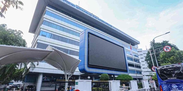 Masa Sanggahan Seleksi Pengguna Pita Frekuensi 1,4 GHz Resmi Berakhir, tidak Ada Keberatan yang Diajukan : Gedung Kementerian Komdigi RI, Jakarta Pusat. (Foto: Agus Siswanto/KPM Kemkomdigi)