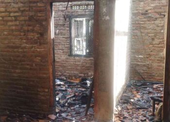 kondisi Rumah Pasutri di Bambanglipuro Bantul Terbakar