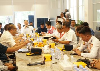 Rapat Pembahasan Kesiapan Penyelenggaraan Angkutan Natal 2025 dan Tahun Baru 2026 di Kabupaten Bogor, Jawa Barat, Senin (10/11/2025). (Foto Humas Kemenhub)