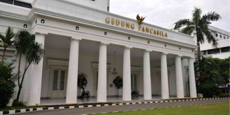 Ilustrasi Gedung Pancasila Kementerian Luar Negeri RI di Pejambon, Jakarta Pusat