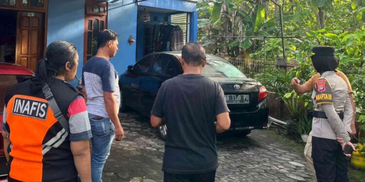 Petugas Kepolisian melakukan penyelidikan kasus Sepeda Motor Honda CRF Hilang Dicuri di Wates Kulon Progo