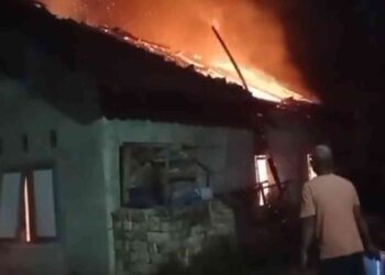 Tangkapan Layar Video Amatir Kebakaran di Jogotirto Berbah